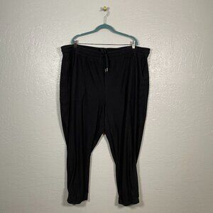 Athleta Women Plus Size 3X Black Farallon Jogger Pants Drawstring Pockets Travel